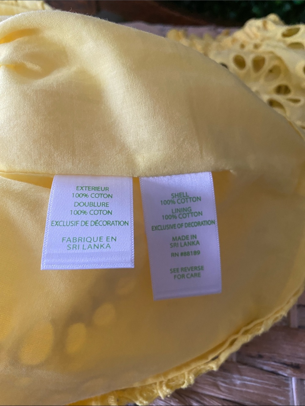 Lilly Pulitzer Yellow Eyelet Off-Shoulder Blouse - Picture 6 of 6